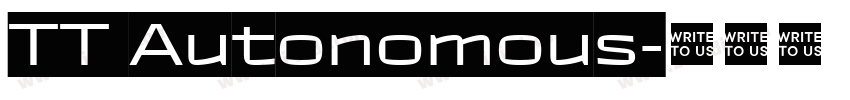 TT Autonomous字体转换